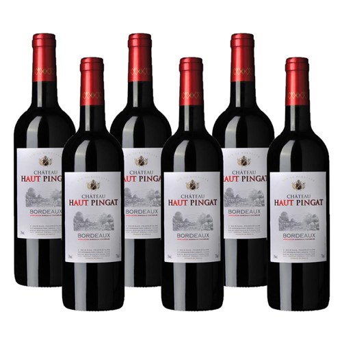 Case of 6 Chateau Haut Pingat Bordeaux 75cl Red Wine